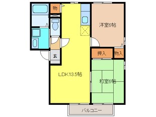 マイルストンＦＵＳＯの物件間取画像